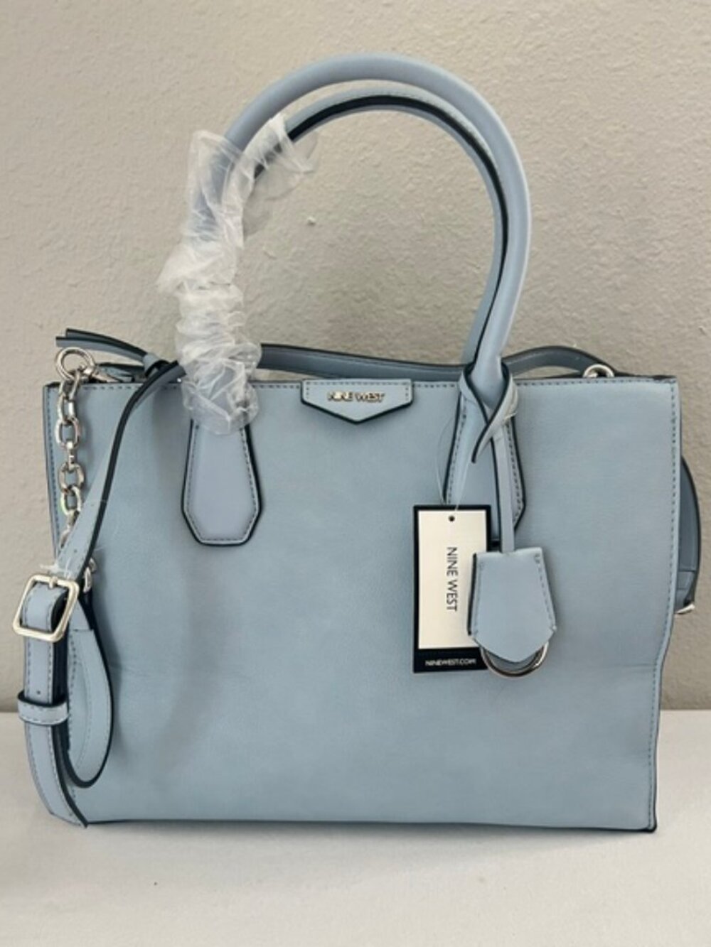 Nine West Maddol Double Handle Large Tote Bag - Blue